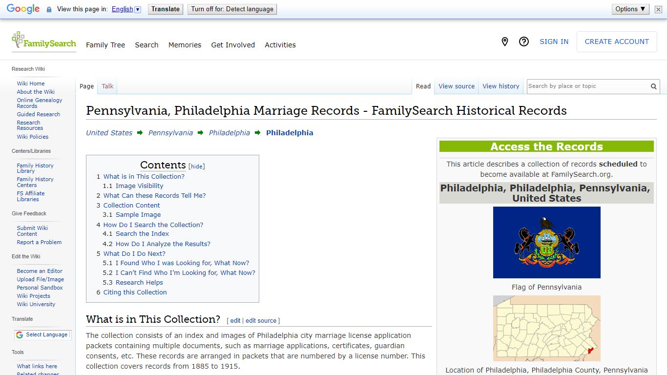 Pennsylvania, Philadelphia Marriage Records - FamilySearch